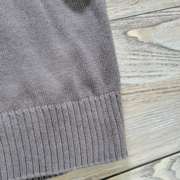 Polo sweater Men's Size Large gray - Picture 3 of 8